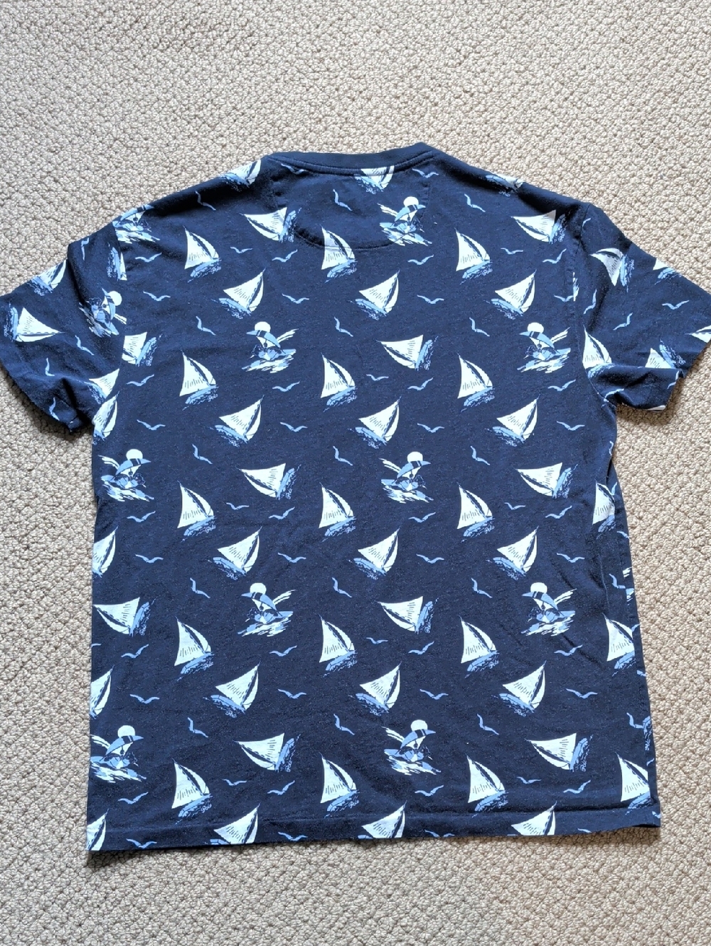 POLO RALPH LAUREN Men's Classic-Fit Sail Boat Print Jersey T-Shirt - Picture 8 of 10